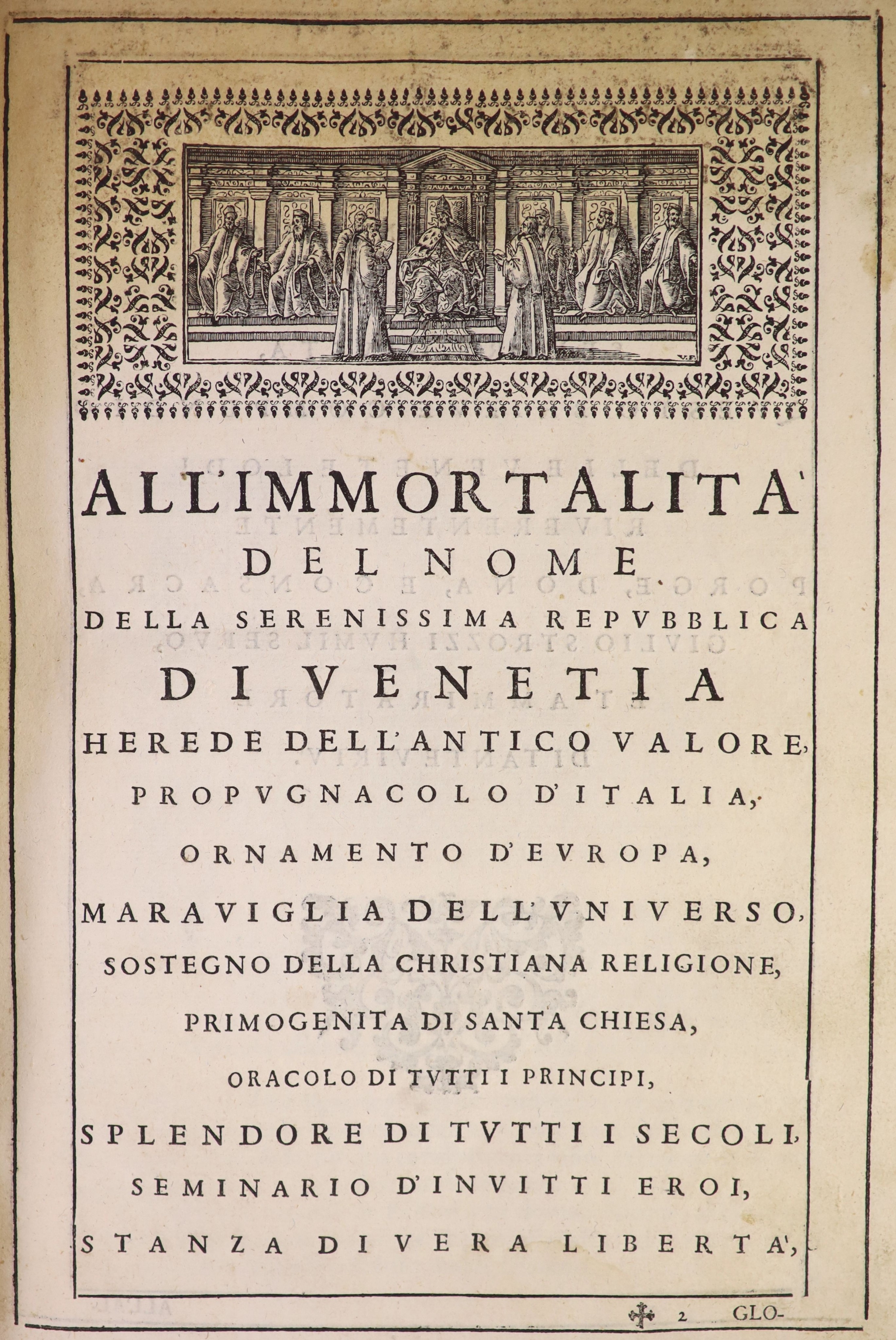 Strozzi, Giulio. La Venetia Edificata. Poemo Eroico...